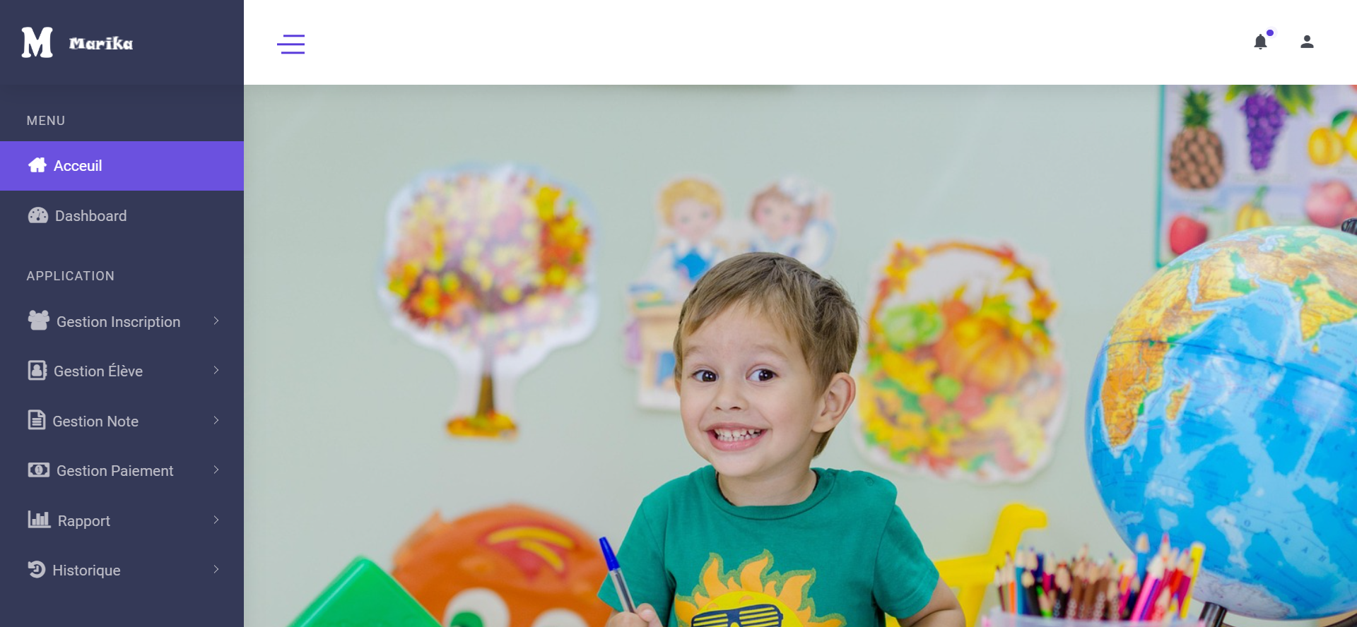 Réalisation d'une application web dédiée à la gestion d'une école